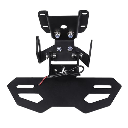 Support de plaque en métal pour queue de moto pour balades et roadtrips