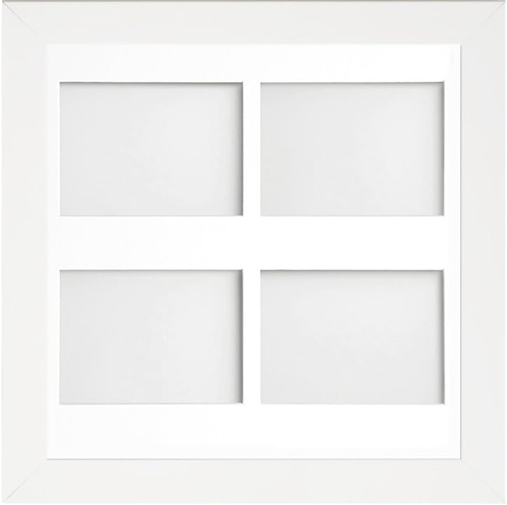 Watson White Multi-Aperture Photo Frame with Mount, 40x40cm for 7x5 (x4 landscape) * Choice of Frame Colour and Mount Design* NEW