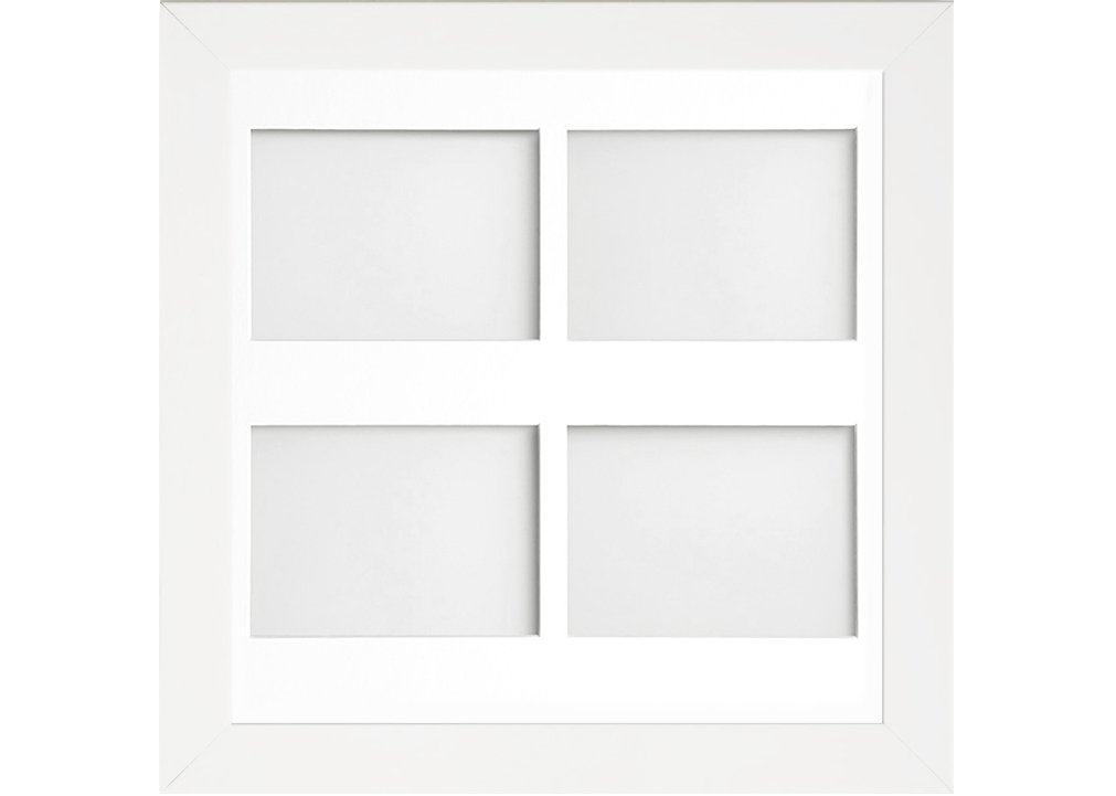 Frame Company Watson White Multi-Aperture Photo Frame with Mount, 40x40cm for 7x5 (x4 landscape) * Choice of Frame Colour and Mount Design* NEW