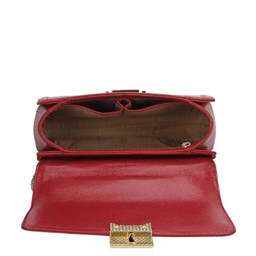 Image of Da Milano Leather Shoulder Bag for Women (01607OL)
