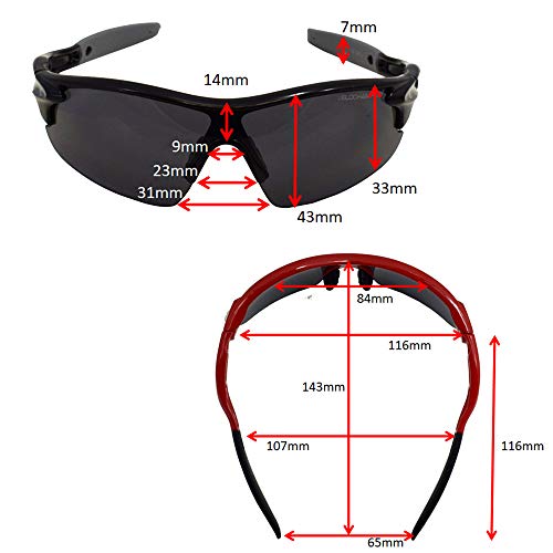 VeloChampion Lunettes de Soleil Warp pour Les Enfants. Unisexe, pour garçons ou Filles. Cool, Lunettes de Soleil à la Mode pour Le Cyclisme. Protection UV400, UVA, UVB et de catégorie 3. - Image 4