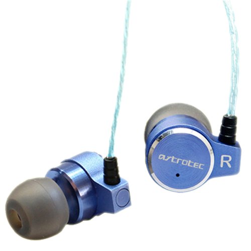 Astrotec ハイブリッドドライバ インナーイヤーヘッドホン ブルー AX60-BL