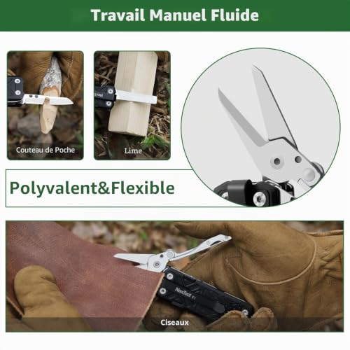 Couteau de poche multifonctions EDC Nextool E1 pour découpe précise et réparation - 6