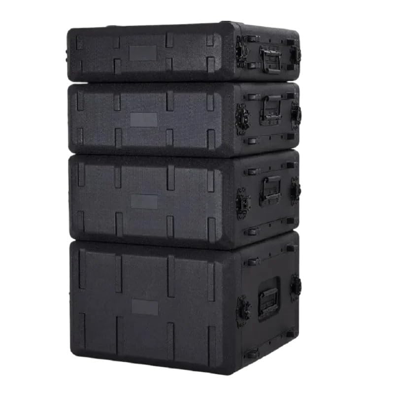 Compatibile con l'organizzatore di cassette portautensili portatili professionali in plastica PE, custodia antiurto for audio(390C-2U)