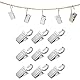 60 Stück Edelstahl-Vorhang-Clips, Metall-Aufhängehaken, kleine Duschvorhang-Haken, Aufhänger für Vorhänge, Fotos, Schlafzimmer, Heimdekoration, Outdoor, Party, Drahthalter, Kunsthandwerk