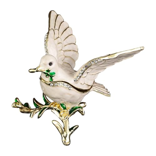 Boîte à souvenirs contre l'usure métal oiseau boîte à bijoux de collection