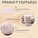 Dorsbaby UV DTF Cup Wraps, 8 Sheets for 16oz Glass Cups, Bow Pink Ribbon Clear Transfer Stickers for Tumblers and Bottles, Assorted Pattern Set