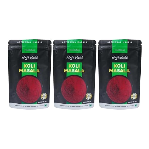 Image of Mi Hi Koli - Authentic Koli Masala | 100% Natural | Artisanal Agri Koli Masala | Blended Spices Mix | No Added Preservatives & Colors | Masala Powder For Fish Fry /Curry, Chicken & Egg | 100 gm