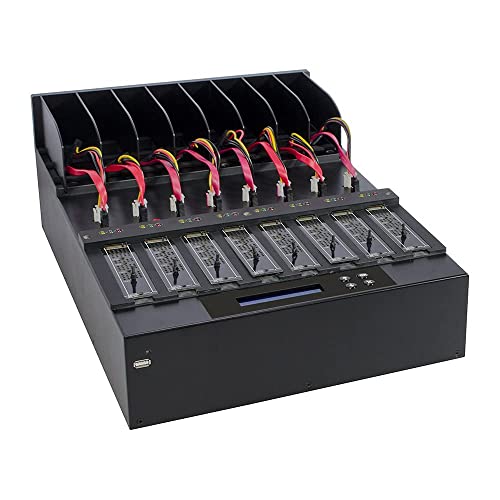 Image of Systor 1 to 7 PCIe M.2 NVMe /SATA Duplicator - 9GB /Min - SYSNVME-XW207 | Standalone duplicator to clone, erase and sanitize PCIe M.2 NVMe, SATA SSDs, and 2.5 inch /3.5 inch SATA hard drives no-PC operation.