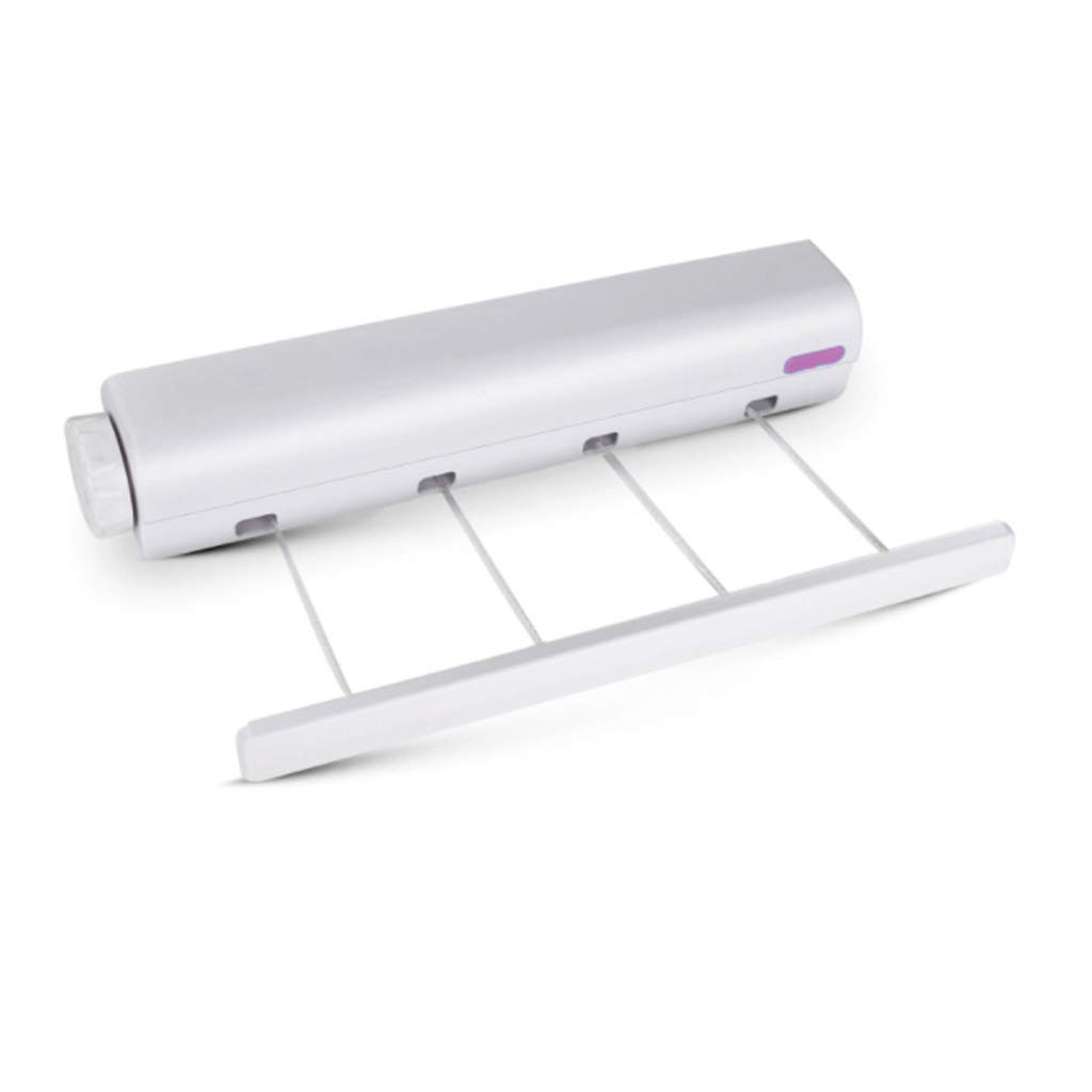 Retractable Clothesline Telescopic Indoor Outdoor Wall Mounted Clothes Dryer Line Drying Rope Hanger 4 / 5Line Dryer Rope Clotheslines Laundry Line Washing Clothesline Buckle Clothes Drying Laundry