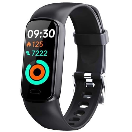 Runlio Fitness Tracker Smart Watch with Heart Rate Blood Oxygen, IP68...