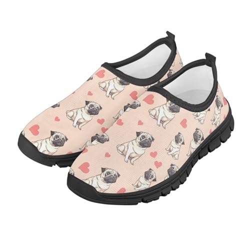 School Shoes for Girls Slip on Walking Sneakers Breathable Mesh Running Tennis Shoe for Little Kid/Big Kid