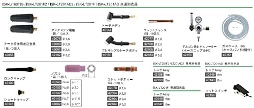 育良精機(Ikura) TIG用 ノズル 40140 NOZZLE NO.4 LT200/201F/201AD