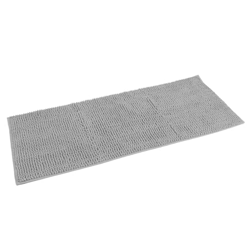 Alfombra gris plateada suave: el confort ideal para tu dormitorio, baño o cocina 6