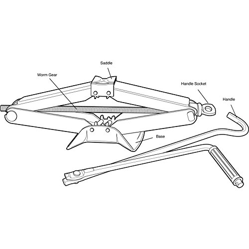 Alltrade Powerbuilt 640819 Mechanical Scissor Jack Black, 3000 Lb, Scissor Jack #TOP5