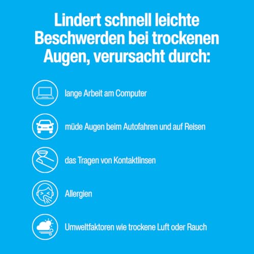 Vizol S 0,21% Fast Relief Augentropfen10 ml lindern sofort und wirksam leichte bis mittelschwere Symptome trockener und gereizter Augen… – Ansicht 4