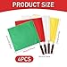 4Pcs Soccer Referee Flags, Volleyball Flags with Comfort Handle, Perfect for Track & Field Events Flag Football Flag Football Set Referee