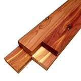 Barrington Hardwoods Cedar (Aromatic) Lumber - 3/4' x 2' (4 Pieces) (3/4' x 2' x 48')