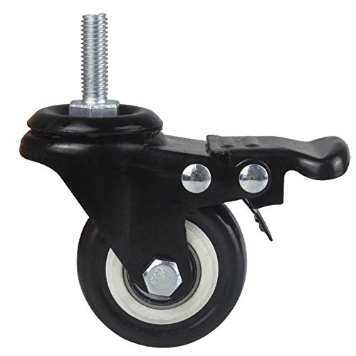 Roulette de meuble pour établi et chariot de cuisine pivotante M8 - 4
