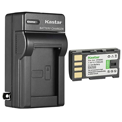 Kastar 1-Pack BN-VF808 Battery and AC Wall Charger Replacement for JVC BN-VF808 BN-VF808U BN-VF815 BN-VF815U BN-VF823 BN-VF823U BN-VF915 BN-VF915U BN-VF923 BN-VF923U Battery