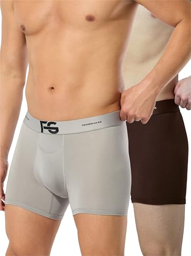 Image of ESSA Men's Ultra-Soft Modal Trunk Underwear | Moisture-Absorption with 4-Way Stretch | Breathable Contour Pouch, Microfiber Waistband with Spandex
