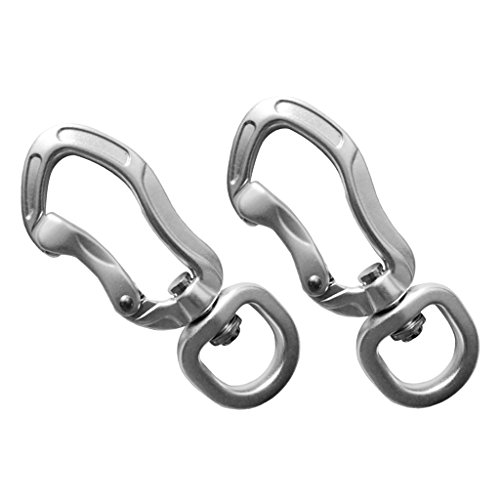 Conjunto Flameer de 2 chaveiros giratórios de mosquetão para pendurar conecte o gancho ao ar livre p