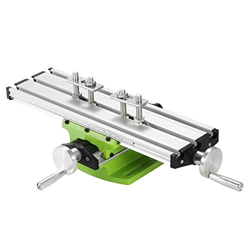 GMKD Mini Milling Machine Work Table, Portable Compound Bench with X-Y 2 Axis Adjustive, Multifunction Drilling Slide Table for Bench Drill, Electric Drill Stand