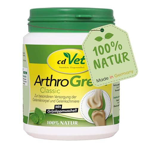 cdVet ArthroGreen Classic 70g - Nahrungsergänzung zur Unterstützung der Gelenke für Hund und für Katze durch Vitamine und Mineralien