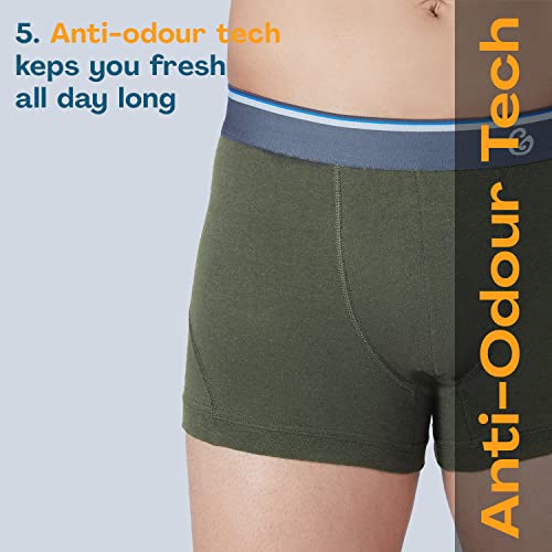 Image of GLOOT Men's Cotton Trunks Striped Briefs