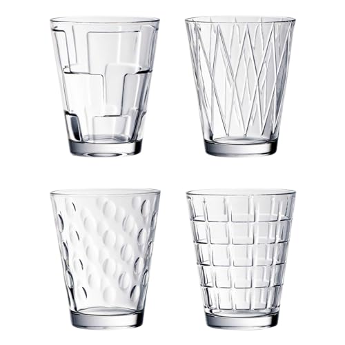 Villeroy & Boch - Dressed Up Wasserglas-Set, 12 teilig, 310 ml, Kristallglas, spülmaschinengeeignet, 3x 4er Set sortiert