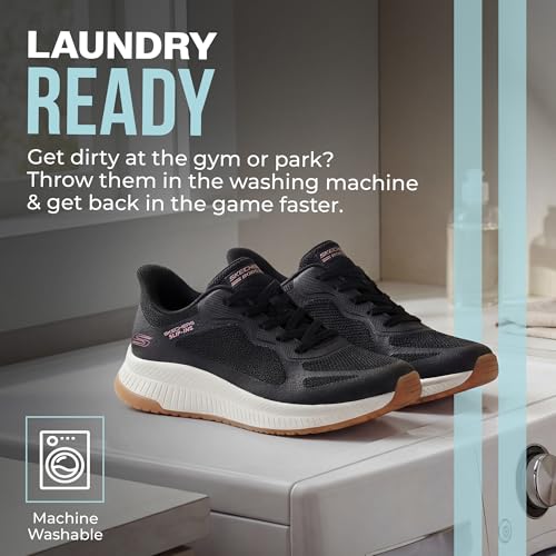 Image of Skechers Womens Hands Free Slip-ins Bobs Squad 4 - Staple Look
