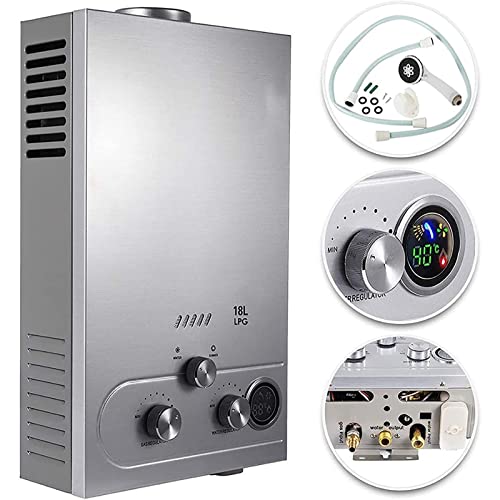BATIVE Flüssiggas-/Erdgas-Warmwasserbereiter, Tragbarer...
