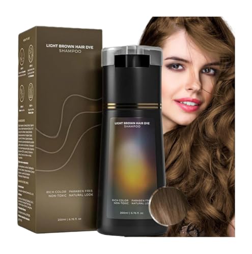 Hair Dye Shampoo, Instant Dye Shampoo, Hair Care, 3 in 1 Shampoo per capelli trattati, ColorShampoo per capelli grigi, Natural Plant HairDye Sham-poo, Anti GreyShampoo (Light Brown) Hair Dye Shampoo, Instant Dye Shampoo, Hair Care, 3 in 1 Shampoo per capelli trattati, ColorShampoo per capelli grigi, Natural Plant HairDye Sham-poo, Anti GreyShampoo (Light Brown)
