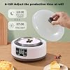 Probiotic Yogurt Maker, 1.2 Quart Fully Automatic Yogurt Maker Machine, Yogurt Maker with Temperature & Time Control, Multifunctional Yogurt Maker for Homemade Greek, Vegan Yogurt (Machine Only)