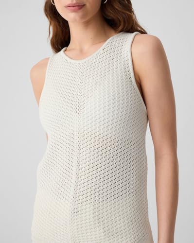 Image of Gap Women Cotton Round Neck Sleeveless Sweater