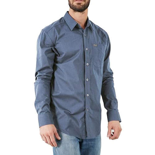 Kimes Ranch Men's Linville Casual Western Moisture-Wicking Button Front Long Sleeve Dress Shirt