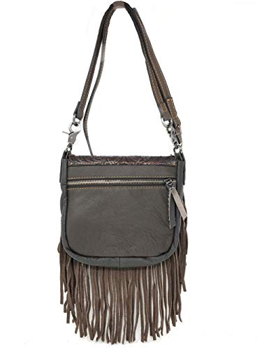 Texas West Western Genuine Leather Cowgirl Crossbody Messenger Fringe Laser Cut Purse Bag in 5 colors2