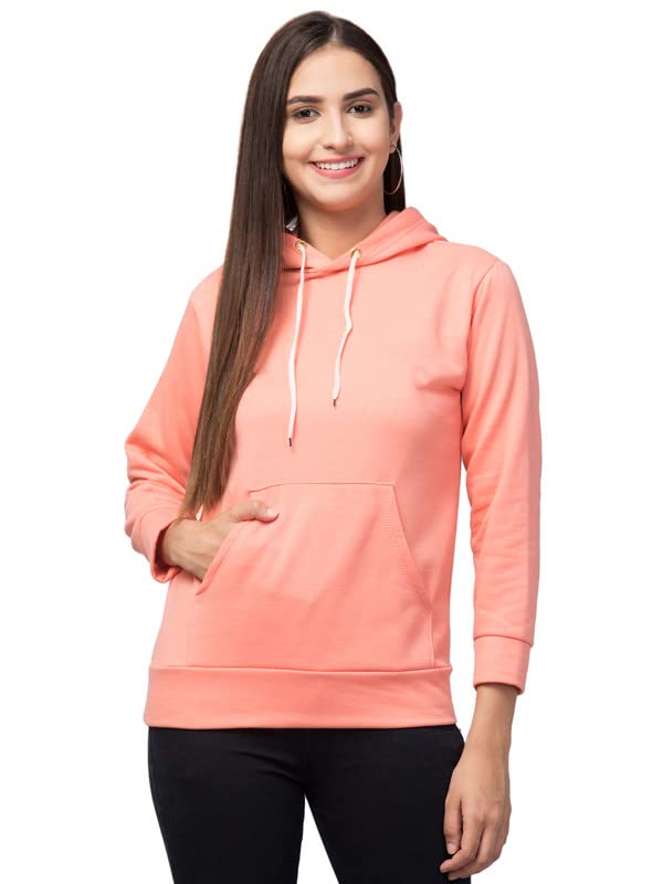 Image of Women's Fleece Plain Hoodie