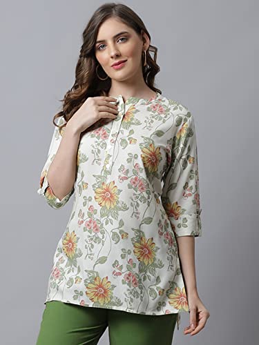 Image of Pistaa's Women's Viscose Relaxed Fit Short Kurti