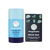 Megababe Underarm 2-Piece Bundle - Geo Deo Daily Deodorant 2.6 oz & Space Bar Detox Soap 4.5 oz | Odor Protection, Aluminum Free