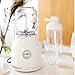 Produktbild Love House Obst Mixer EntsafterRetro-Blender Portable Saft Mixer Mixer Persönliche Electric Power Mixer Obst Und Gemüse Mit Travel Deckel Einzelne Servieren-Weiß