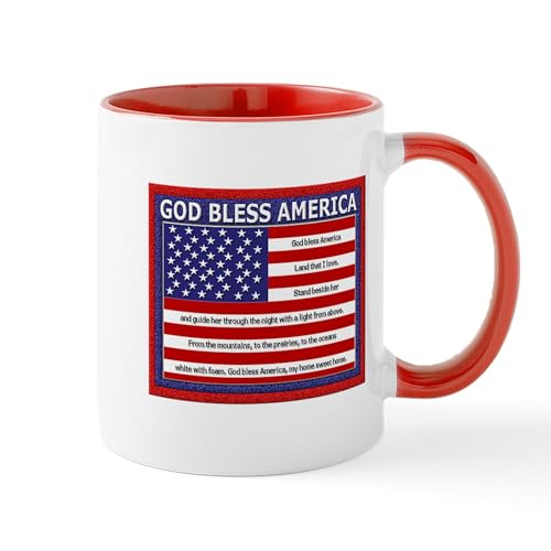 Taza de cerámica God Bless America 11 oz miniatura 1