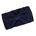 Produktbild LSAltd Stirnband Damen Mädchen Winter Häkeln Bowknot Stirnbänder Gestrickt Stirnband | Frühling Kopfband Haarband Elastische Blume Gedruckt Stirnbänder