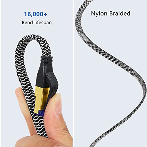 Ciwoda-Cat-8-Ethernet-Cable-33ft-Nylon-Braided-Cat-8-Flat-Ethernet-Cable-SFTP-28AWG-40Gbps-2000MHz-Indoor-Outdoor-for-PS5-Xbox-Router-Gaming-PC