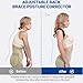 Posturace Posture Corrector for Women & Men - Adjustable Upper Back Brace Straightener Suitable for Lumbar, Shoulder, Neck, Scoliosis, Providing Comfortable Elastic Support and Pain Relief