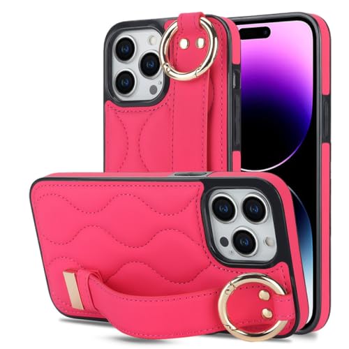 Support housse antichoc iPhone 11 Pro LVTFCO avec dragonne intégrée en cuir PU