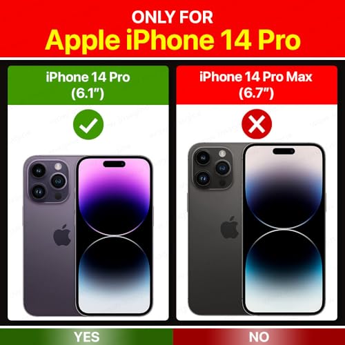 Image of WOW IMAGINE Ultimate Silicon Back Cover Case for Apple iPhone 14 Pro | Military Grade Drop Protection Shockproof Bumper | Anti-Slip Grip | Scratch Proof Micro-Fibre Cloth Inside (Crimson Red)