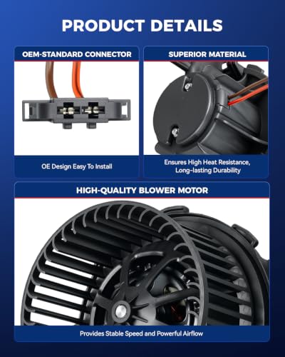 Image of KAX 700291 Blower Motor for Audi A4 /S4 2010-2012, A5 Quattro /S5 2008-2011