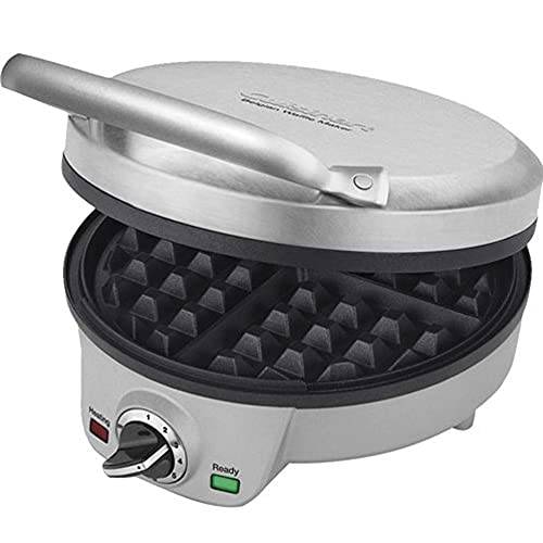Cuisinart Waf-200 4-Slice Belgian Waffle Maker Stainless Steel Bundle With 1 Yr Cps Enhanced Protection Pack #TOP1