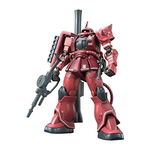Bandai Spirits Hobby MS-06S Zaku II Char Aznable's Mobile Suit Gundam (Red Comet Ver.) Gundam The Origin HG 1/144, Multi (BAS5057656)